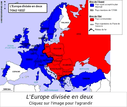 L'Europe divisée en deux. 1945-1955.